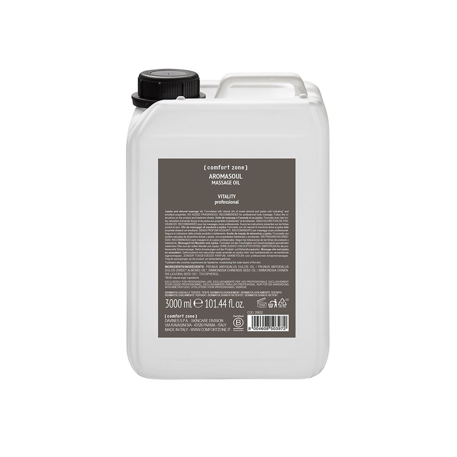Aromasoul Massage Oil 3 Litre - Professional
