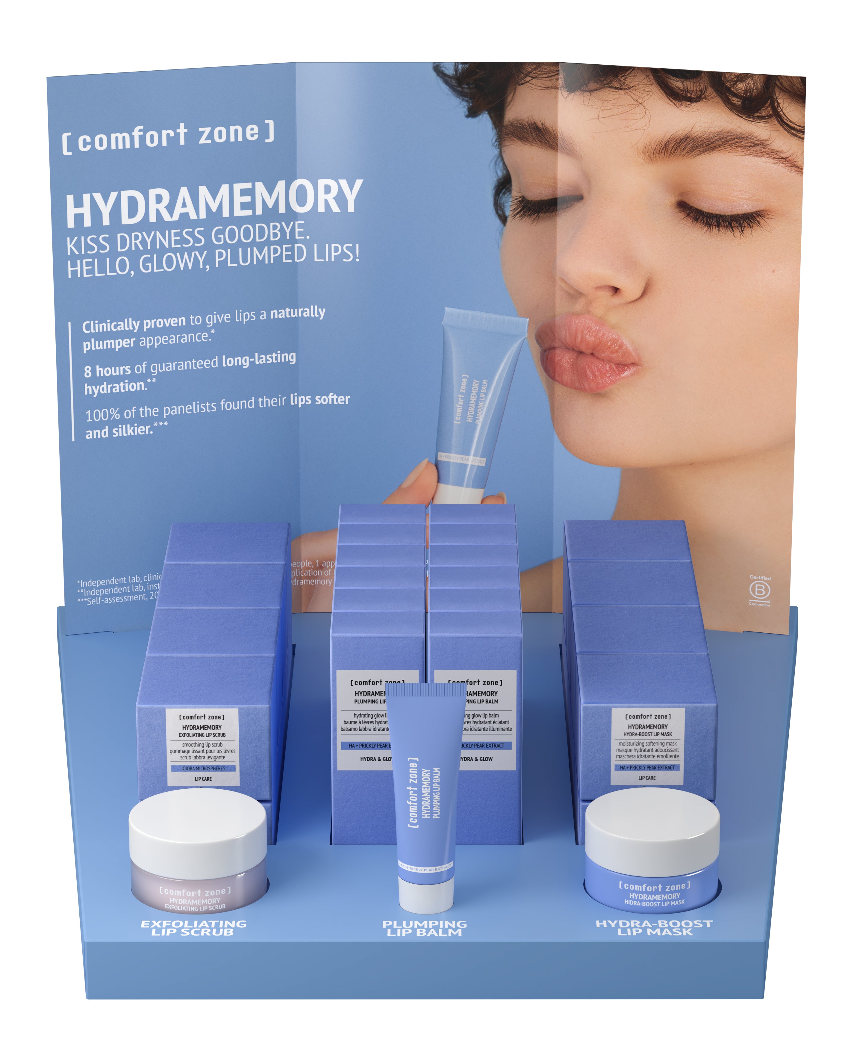 Hydramemory Lip Products Desk Display