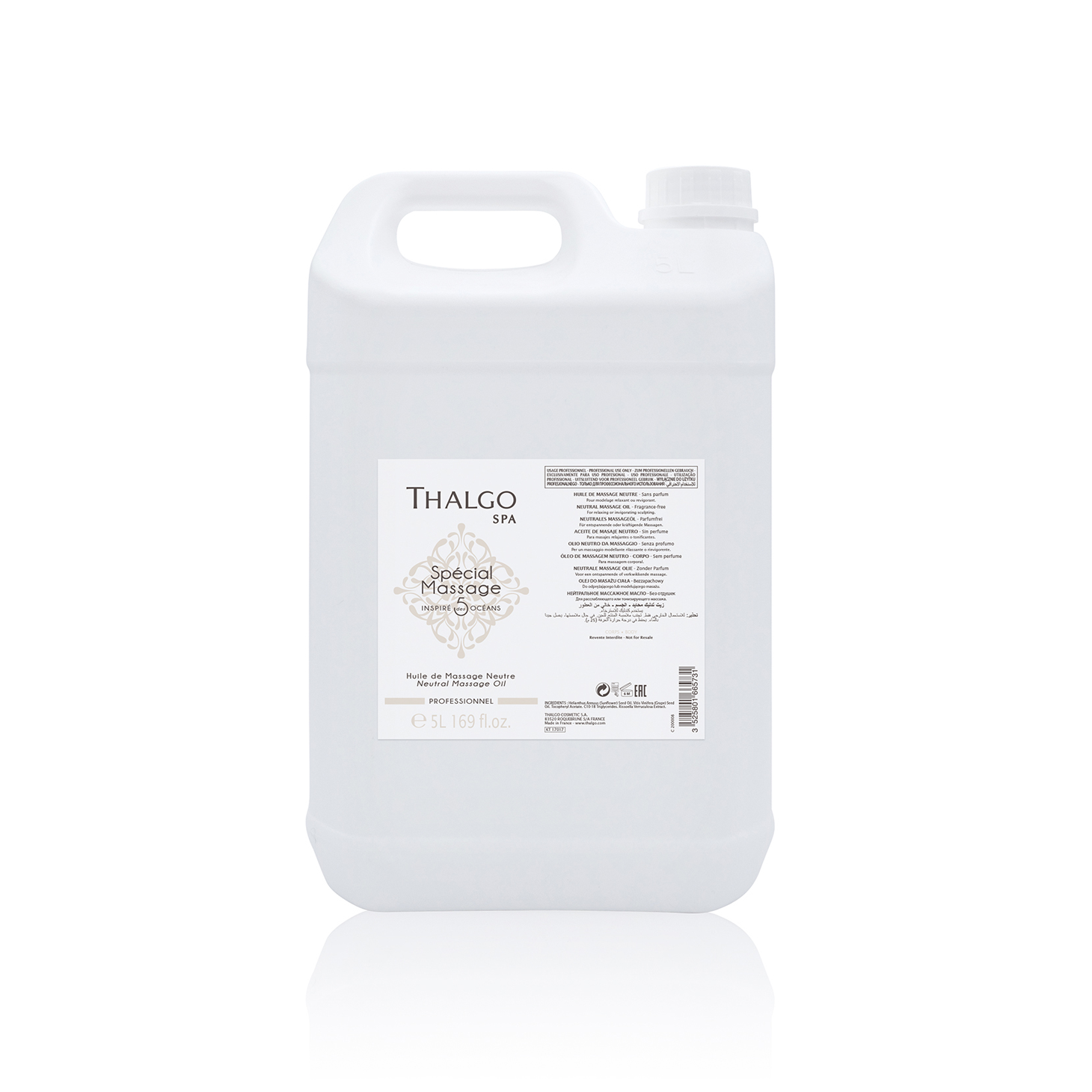 Neutral Massage Oil 5 Litre - Professional