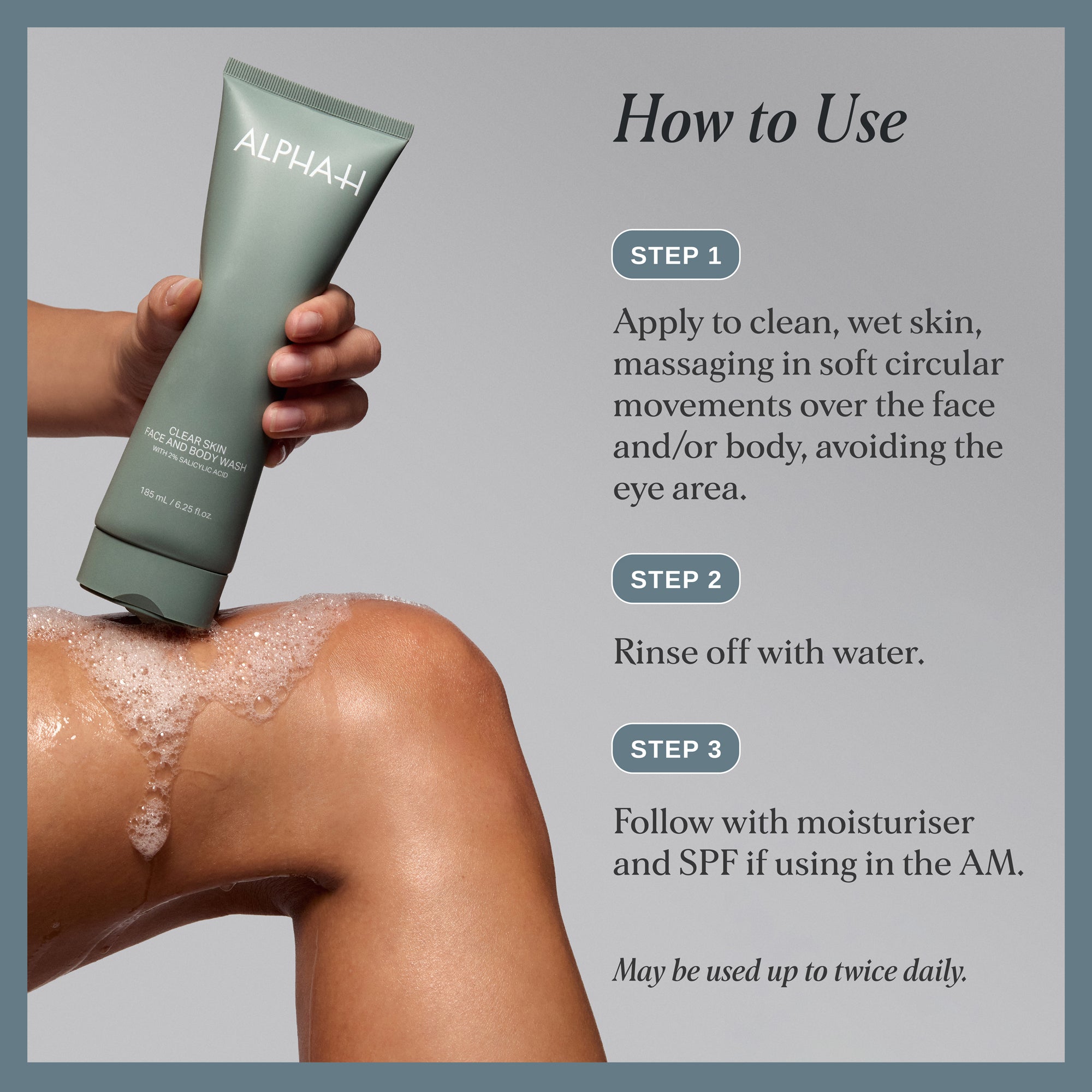 Clear Skin Face and Body Wash with Salicylic Acid 185ml - Retail