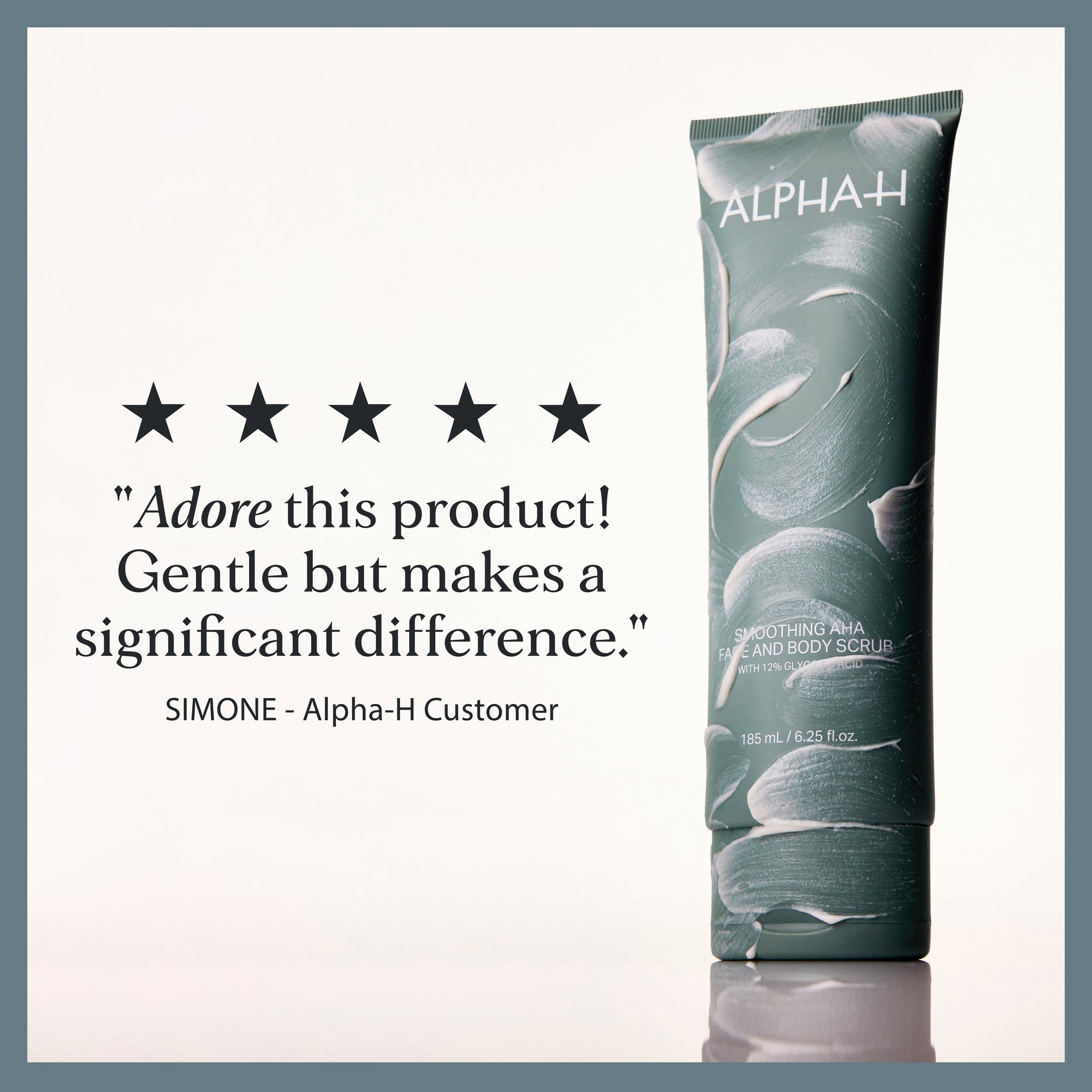 Smoothing AHA Face & Body Scrub with 12% Glycolic Acid 185ml - Retail