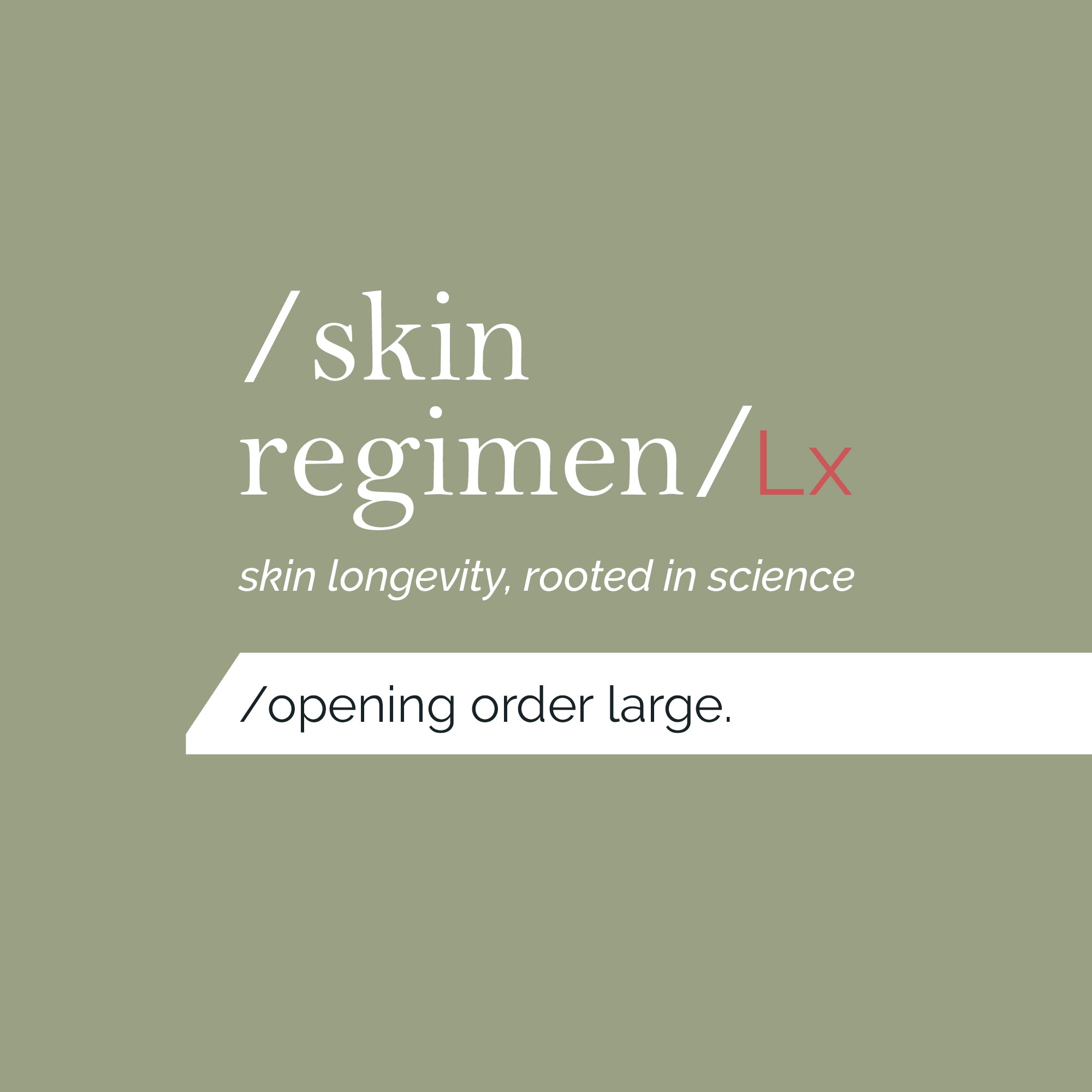 Skin Regimen Opening Order - Large