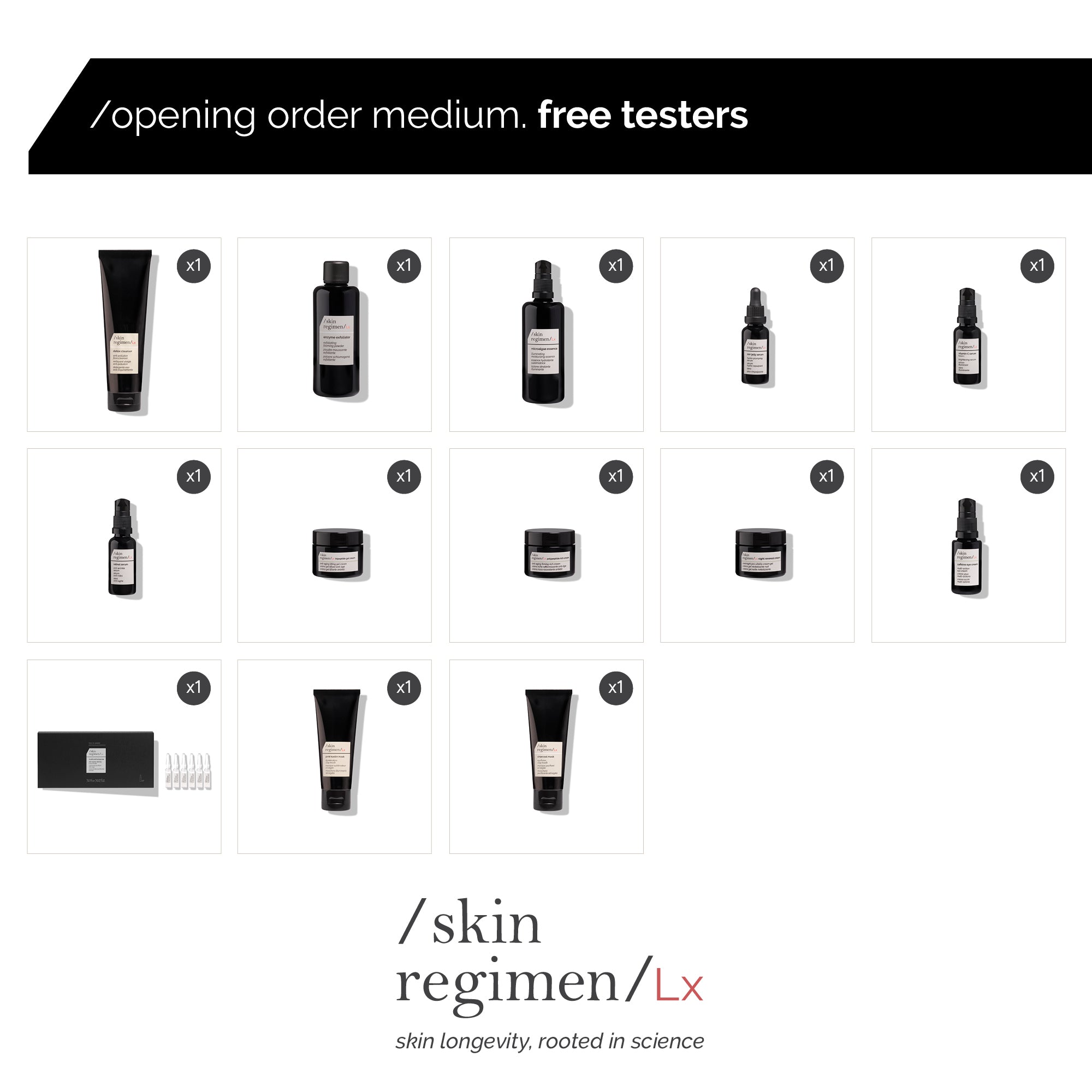 Skin Regimen Opening Order - Medium